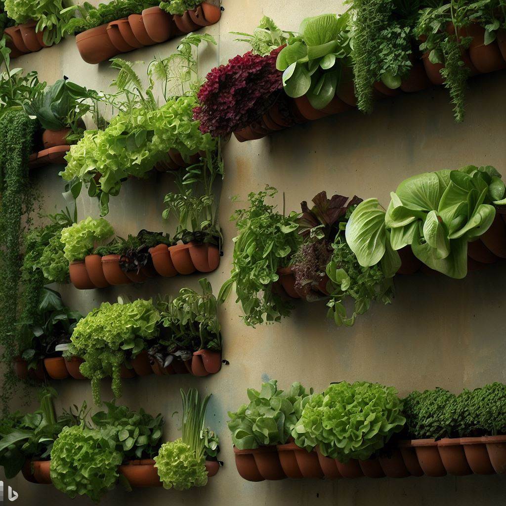 Horta Suspensa no Muro